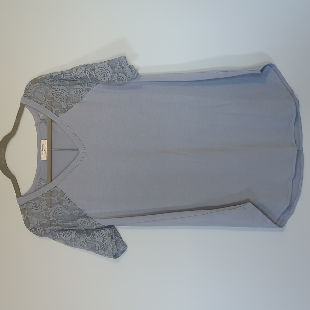 Blue Lace Top